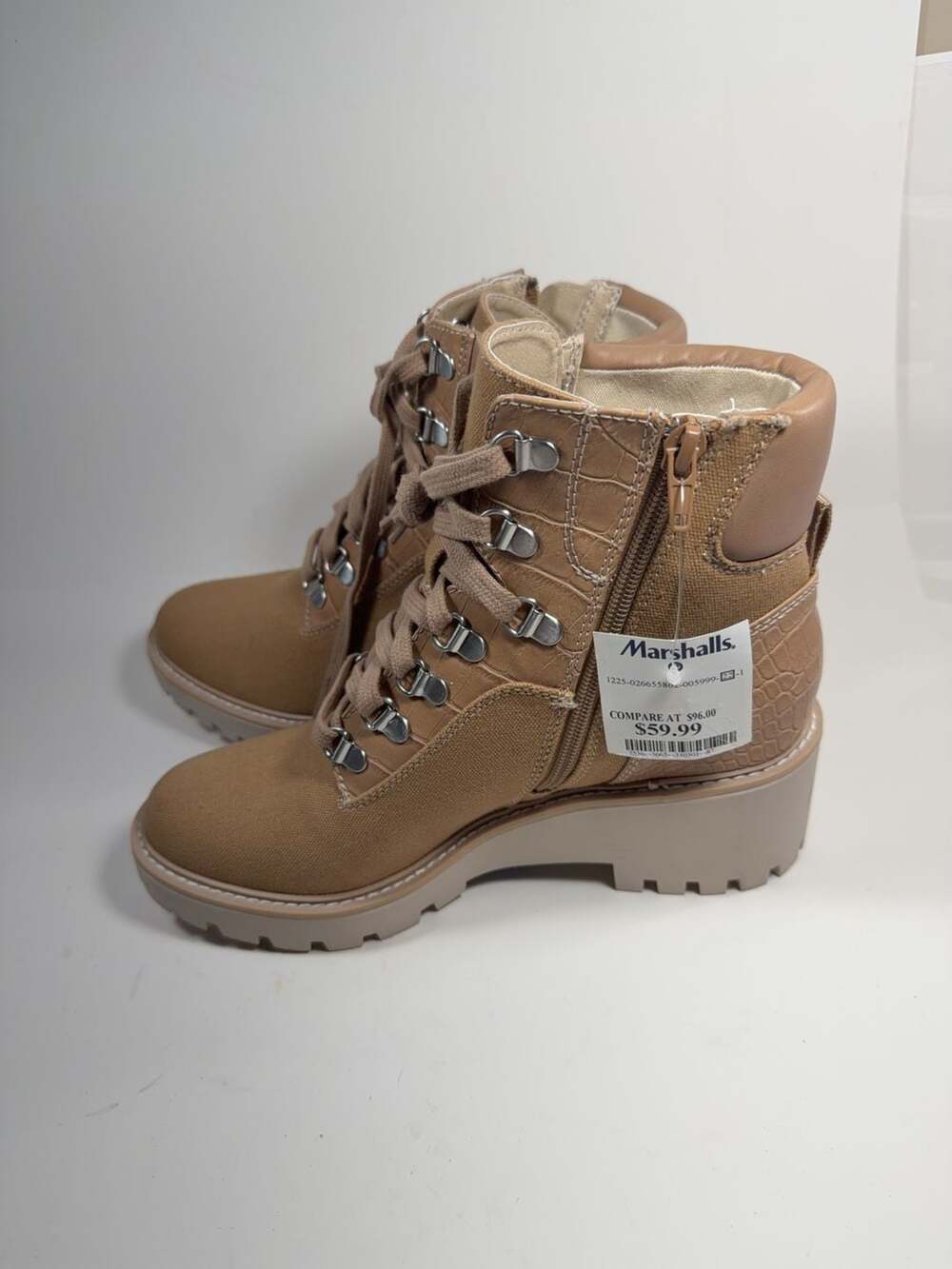 Dolce Vita Hank Combat Boot In Tan Cafe Brown